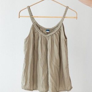 Braided Strap Green Top